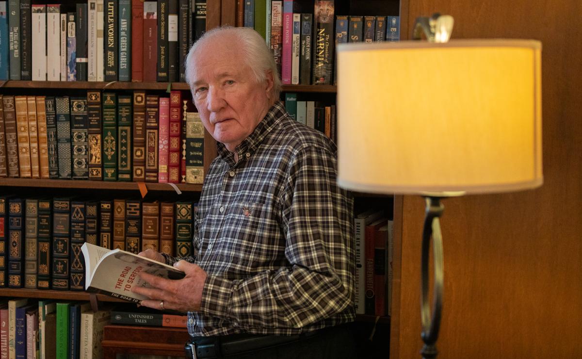 Dennis O'Connor at his home in Temecula, Calif., on Oct. 12, 2022. (John Fredricks/The Epoch Times)