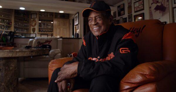 Baseball great Willie Mays, despite being stricken with glaucoma, is still spry and engaging, as seen in the documentary "Say Hey, Willie Mays!" (HBO)
