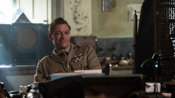 Lt. Col. Wrangel Clarke (Dominic West) fears Stirling will undo all his successes, in "Rogue Heroes." (Epix)