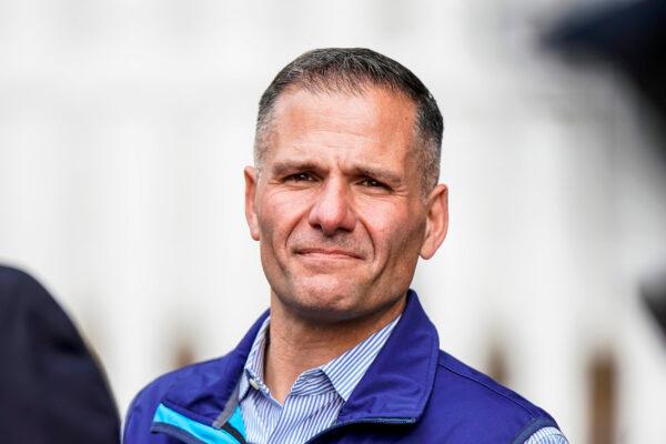 Republican congressional candidate Marc Molinaro, who won his Nov. 8 Hudson Valley race, attends a campaign rally in Thornwood, N.Y., on Oct. 31. (Eduardo Munoz Alvarez/AP)