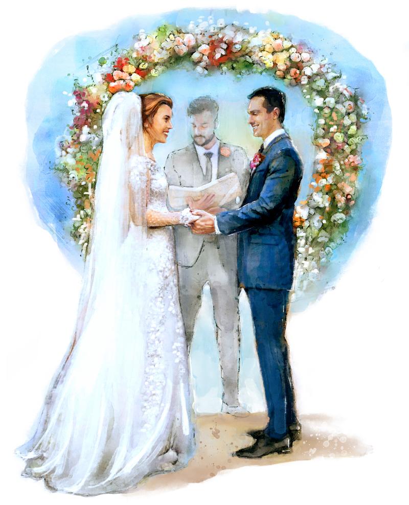 Wedding vows entail enormous commitments to respect and support one's partner through thick and thin. (Biba Kayewich)