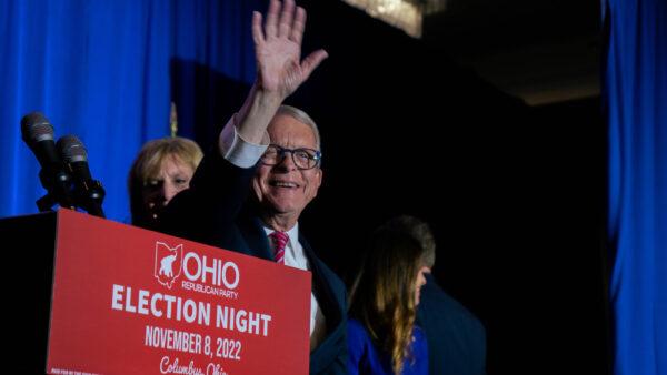 Ohio Republican Gov. Mike DeWine was re-elected to a second term on Nov. 8, 2022. (Everitt Townsend)