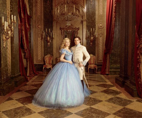 Cinderella (Lily James) and her prince (Richard Madden) live happily ever after, in "Cinderella." (MovieStillsDB)