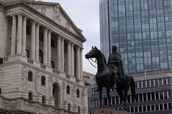 A general view of the Bank of England, in London, on Nov. 11, 2022. (Dan Kitwood/Getty Images)