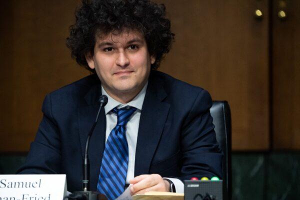Samuel Bankman-Fried, founder and CEO of FTX, testifies during a Senate Committee hearing about Examining Digital Assets: Risks, Regulation, and Innovation on Capitol Hill on Feb. 9, 2022. (Saul Loeb/AFP via Getty Images)