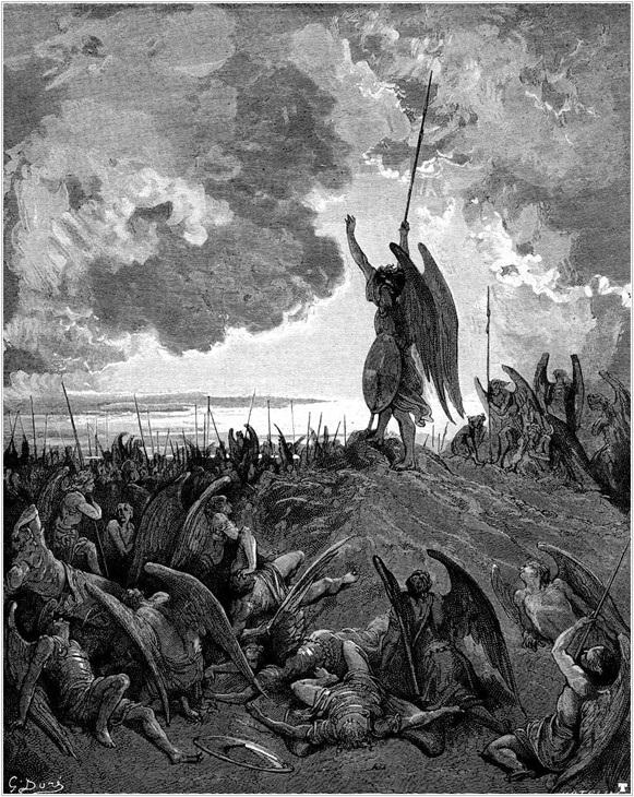 “They heard, and were abashed, and up they sprung” 1866, by Gustav Doré for John Milton’s “Paradise Lost.” (Public Domain)