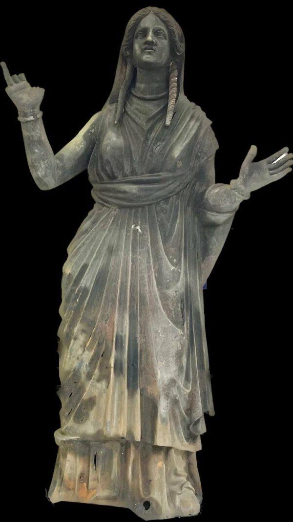 Five of the well-preserved ancient bronze statues are more than 3 feet tall. (Ministry of Culture, Italy)
