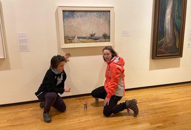 Climate Activists Vandalize 1934 Emily Carr Painting With Maple Syrup in Vancouver