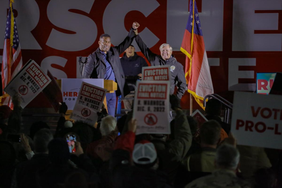 Lindsey Graham Campaigns for Walker in Georgia Senate Runoff Against Warnock