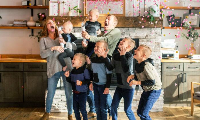 VIDEO: After 6 Boys, Homeschooling Family Is Thrilled to Find Out Gender of 7th Baby