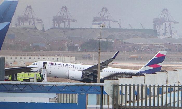 Plane Hits Vehicle on Runway, Catches Fire at Lima’s Airport
