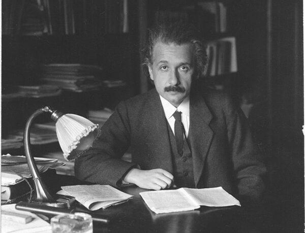 Einstein in his office at the University of Berlin in 1921 where he began his world-changing scientific discoveries. (Public Domain)
