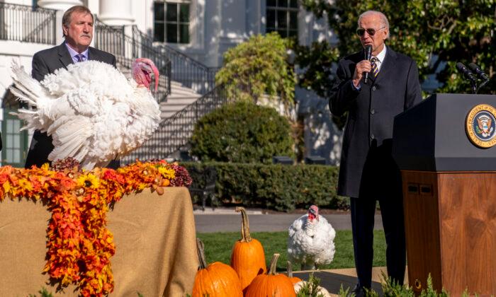 Biden Opens Holidays, Pardons Turkeys Chocolate and Chip