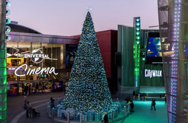 Universal CityWalk will be decorated during the holiday season in Universal City, Calif. (Courtesy of Universal Studio Hollywood)