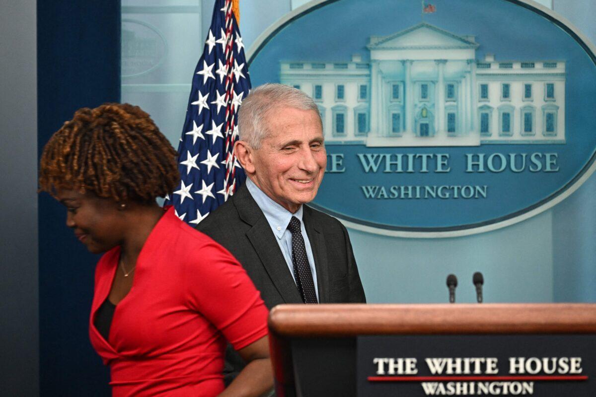 Dr. Anthony Fauci, director of the National Institute of Allergy and Infectious Diseases, in Washington on Nov. 22, 2022. (Jim Watson/AFP via Getty Images)