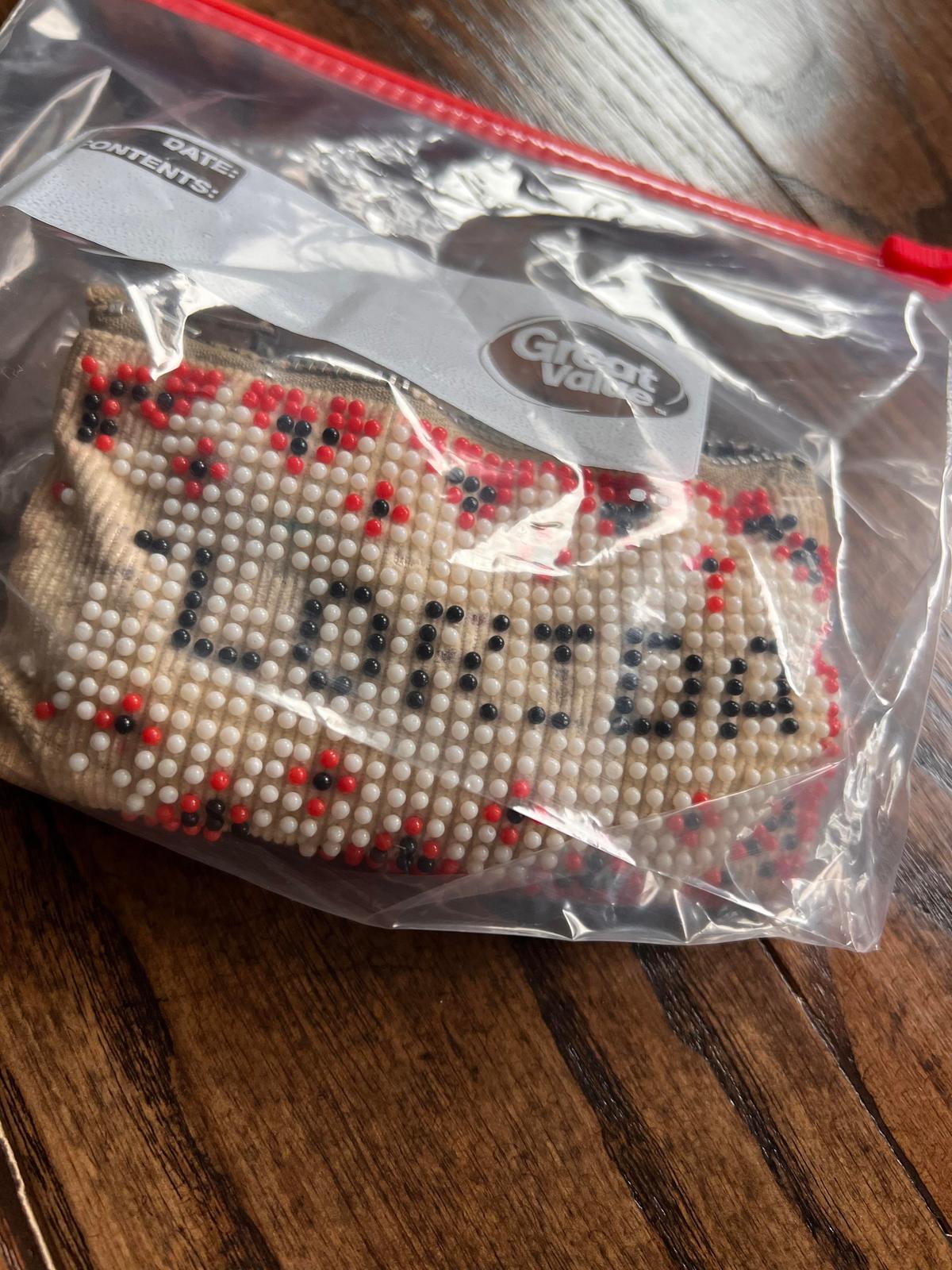 The embroidered pouch was found in the donated jacket by Luke Coelho. (Courtesy of <a href="https://www.facebook.com/tpsmith217">Taryn Patricia</a>)