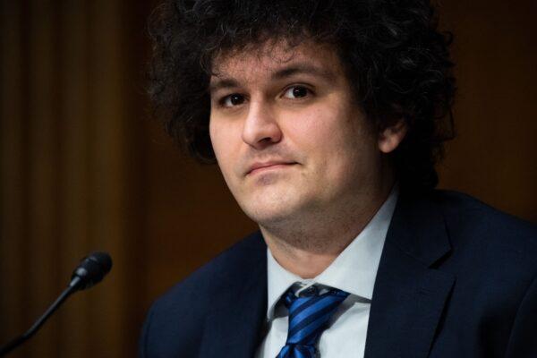 Samuel Bankman-Fried, then CEO of FTX, testifies on Capitol Hill in Washington, on Feb. 9, 2022. (Saul Loeb/AFP via Getty Images)