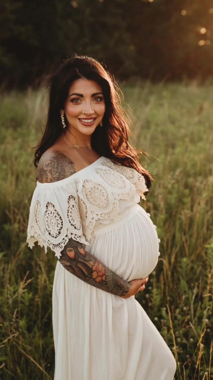 Brittany Locker, when she was pregnant with her daughter, Liv. (Courtesy of Sara Matthews with Three arrows photography via <a href="https://www.instagram.com/thee.brit.locker/">Brittany Locker</a>)
