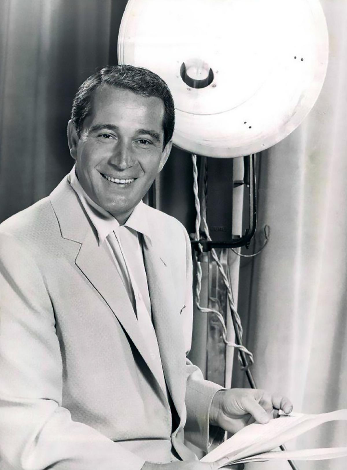 Como during the second season of his television program "The Perry Como Show," on Aug. 15, 1956. (Public Domain)
