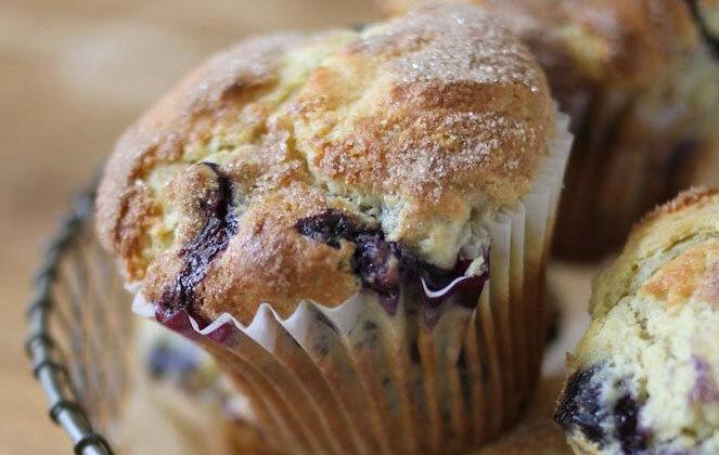 Blueberry Einkorn Muffins