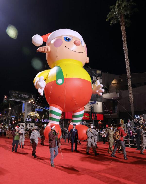Balloons are seen during the 89th Annual Hollywood Christmas Parade supporting Marine Toys For Tots in Los Angeles on Nov. 28, 2021. (Kevin Winter/Getty Images)
