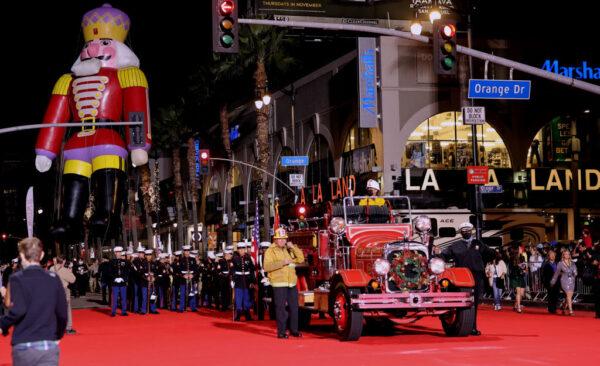 The 89th Annual Hollywood Christmas Parade supporting Marine Toys For Tots begins in Los Angeles, on Nov. 28, 2021. (Kevin Winter/Getty Images)