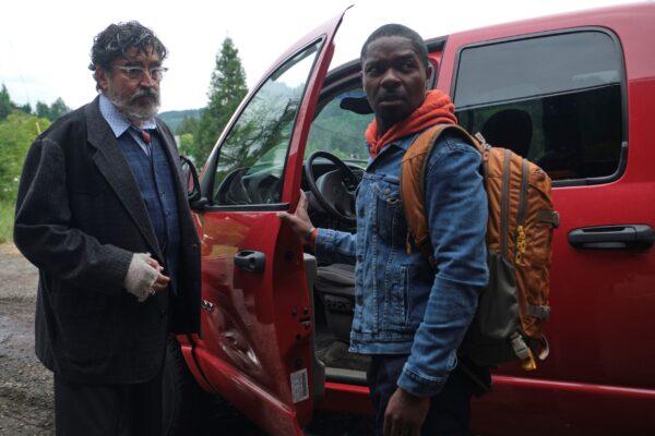 Alfred Molina (L) as Jim Bussey and director David Oyelowo, who also stars as Amos Boone, in "The Water Man." (MovieStillsDB)