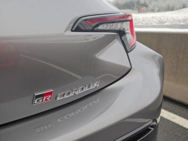 GR Corolla badging. (By Benjamin Yong)