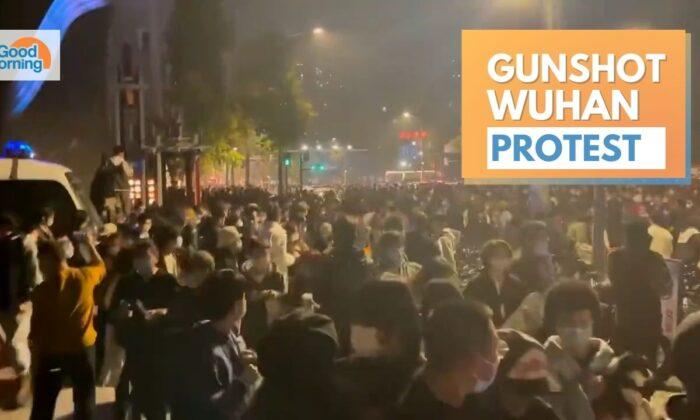 NTD Good Morning (Nov. 28): Protests Against COVID-19 Lockdowns Across China, Gunshot in Wuhan; Plane Crash into Power Lines
