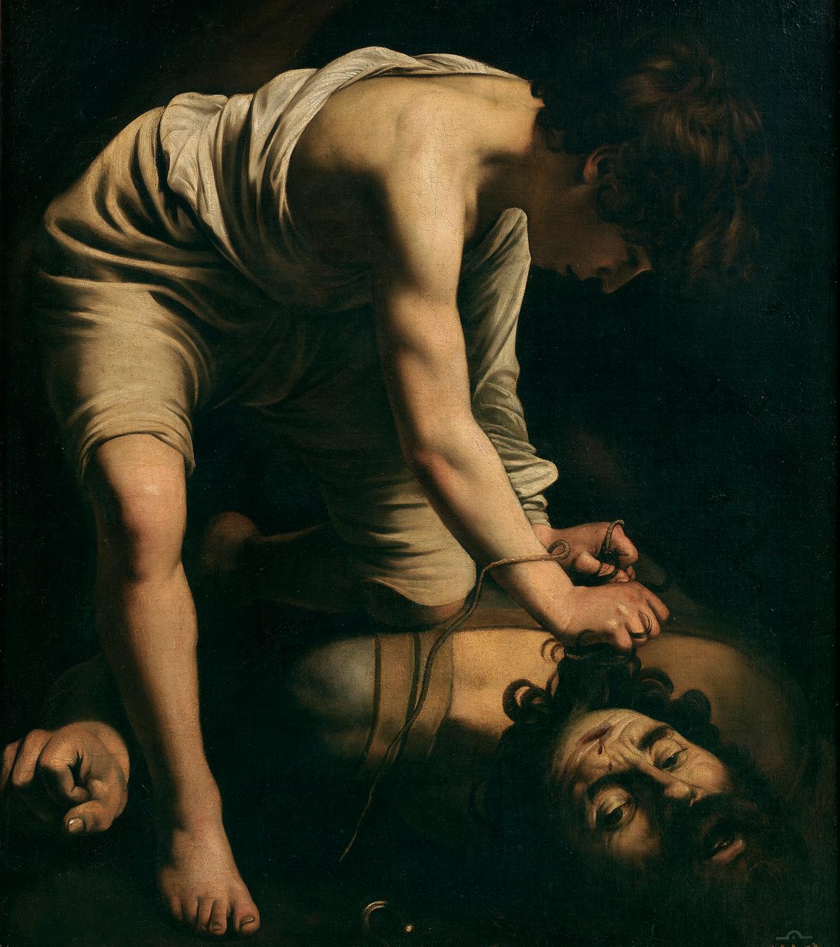 "David and Goliath," 1600, by Caravaggio. Oil on canvas. The Prado Museum, Spain. (Public Domain)