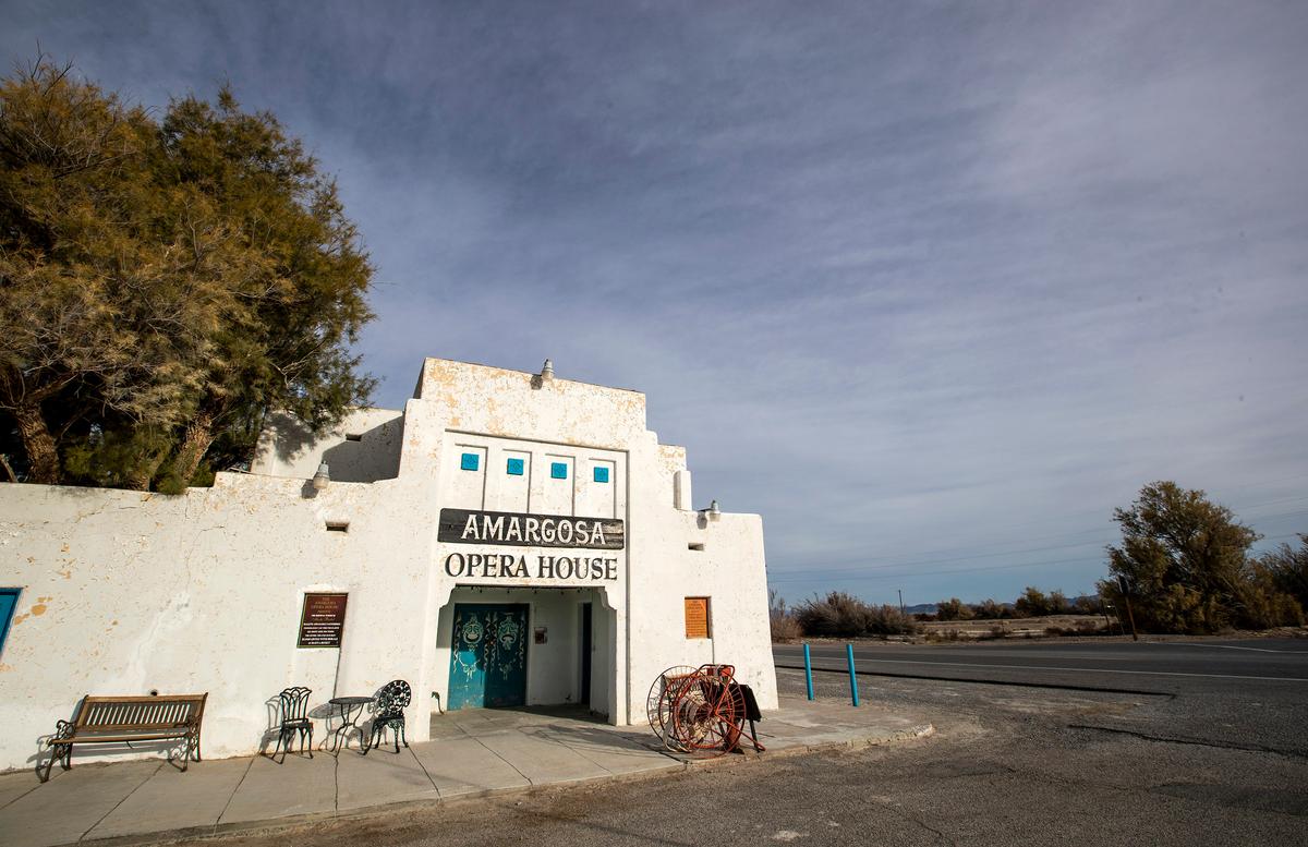The Amargosa Opera House in Death Valley Junction, California, on Jan. 4, 2020. (Courtesy of Brian van der Brug/Los Angeles Times/TNS)