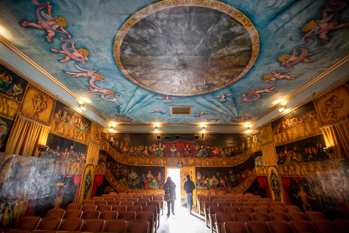 The interior of the Amargosa Opera House in Death Valley Junction, California, on Jan. 4, 2020. (Courtesy of Brian van der Brug/Los Angeles Times/TNS)