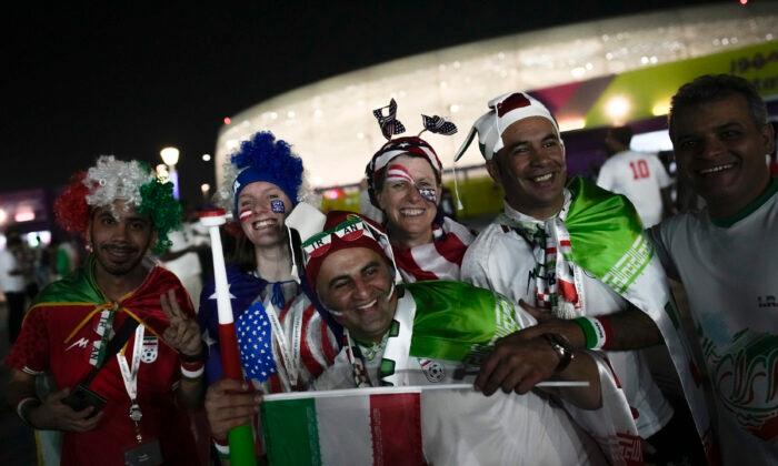 WC Soccer—Fans gather for politically charged U.S.—Iran World Cup showdown