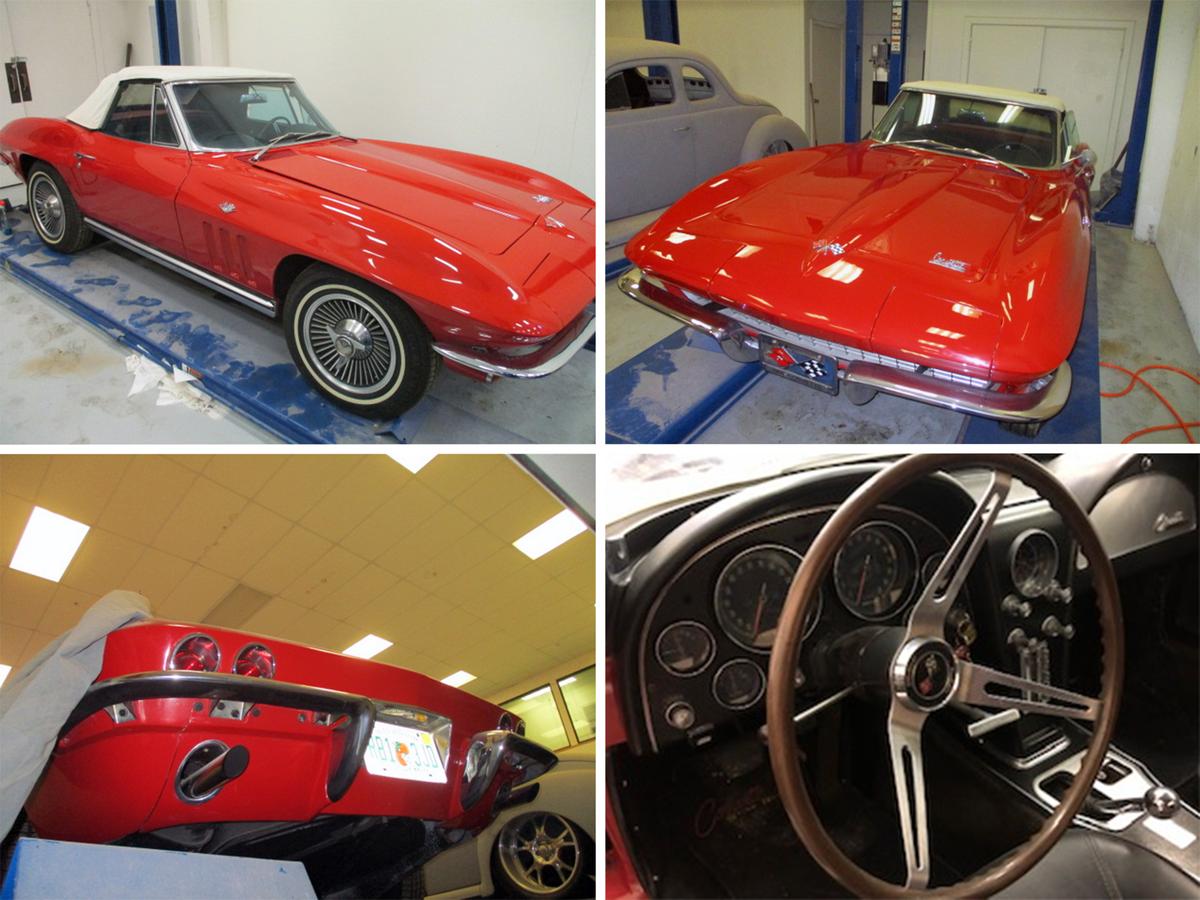 Different aspects of a 1965 Chevrolet Corvette Convertible. (Courtesy of John Harris)