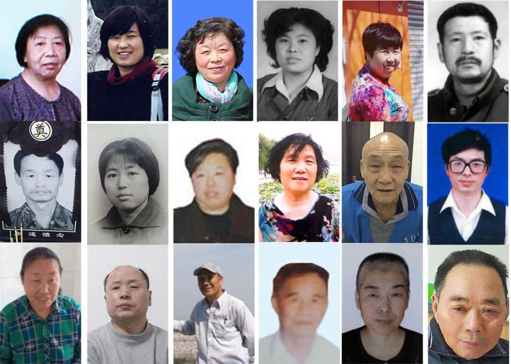 Some of the victims who died as a result of the persecution of Falun Gong in China. (Minghui.org)