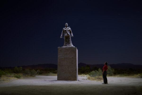 The Statue of Li Wangyan in the Liberty Sculpture Park, the Mojave Desert, San Bernardino County, California. (Courtesy of Jonas Yuan)