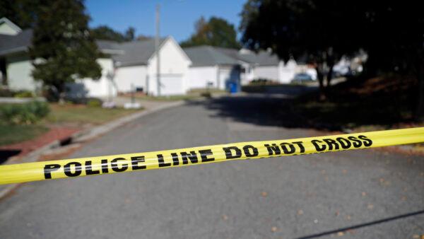 Sahalee Way is closed off, except for residents, on Oct. 14, 2022, following a shooting in Raleigh, N.C., on Oct. 13. (Chris Seward/AP Photo)
