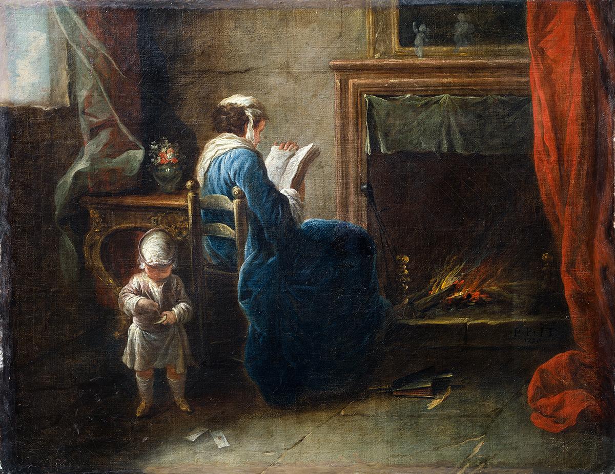 Winter is the time for enjoying the warmth and comfort of hearth and home. "Woman Reading in Front of a Fireplace," 1735, by Pierre Parrocel. Oil on canvas. National Museum of Fine Arts, Stockholm. (Public Domain)