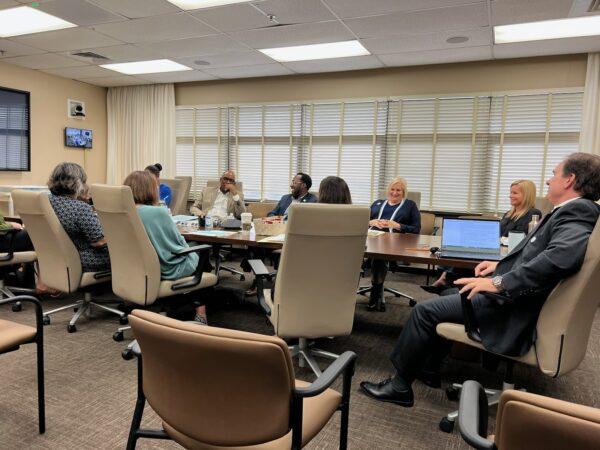 Members of the Duval County School Board in a November 2022 workshop. (Courtesy of Melissa Bernhardt)