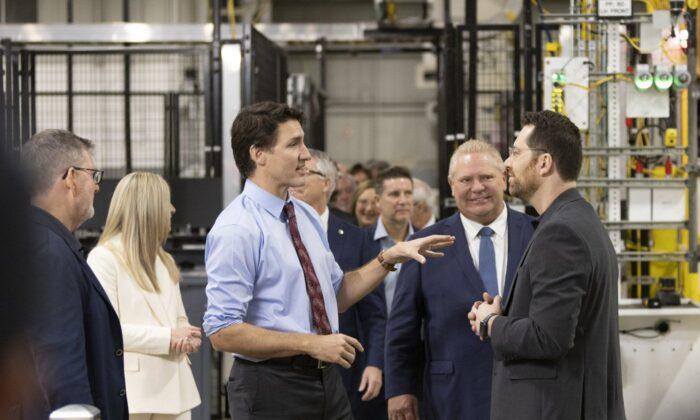Trudeau, Ford Mark Opening of New Ontario Electric Vehicle Factory