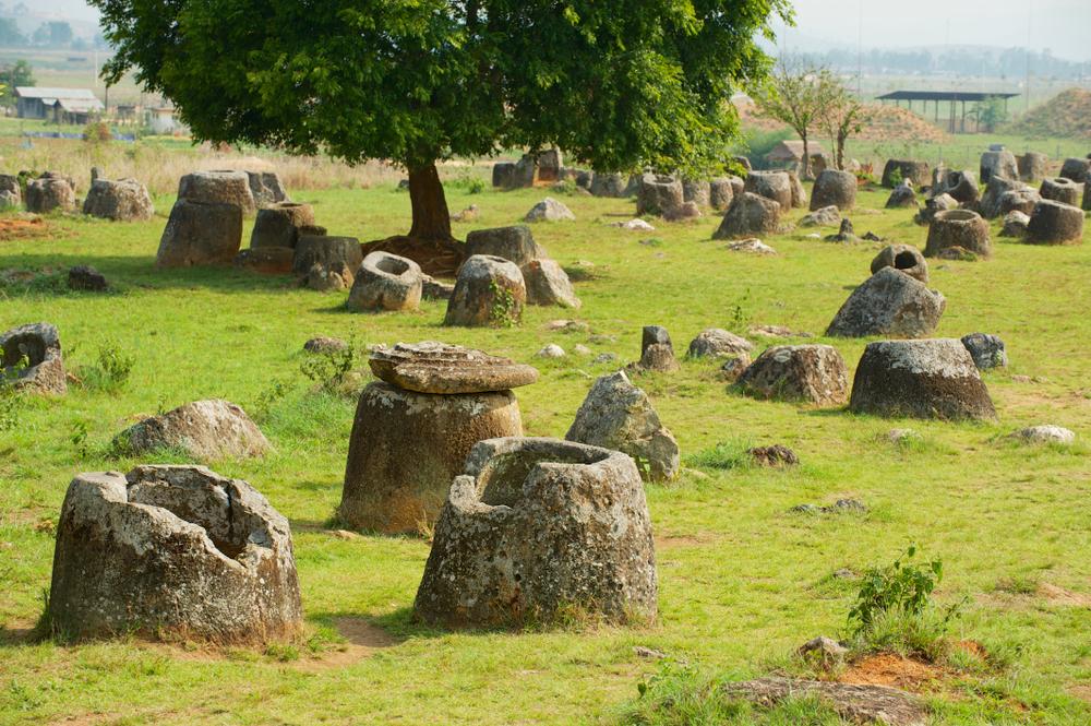 The Plain of Jars, an ancient archaeological landscape in Xieng Khouang Province, Laos. (Dmitry Chulov/Shutterstock)