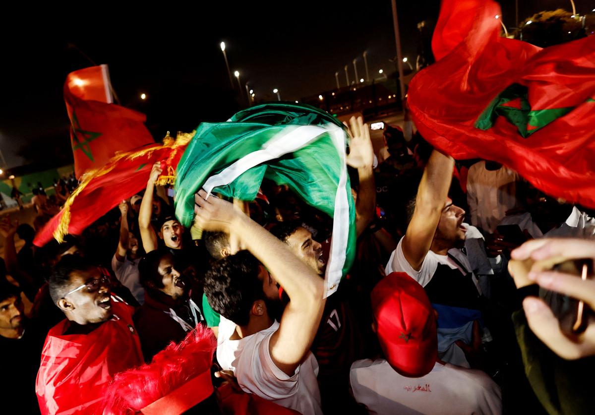 Spain in Mourning, Local Moroccans Rejoice at World Cup Surprise