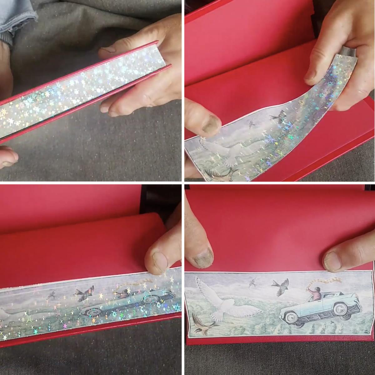 Fore-edge paintings appear like magic when the pages are held just right. (Courtesy of <a href="https://www.foredgefrost.co.uk/">Martin Frost</a> <a href="https://www.instagram.com/foredgefrost1/">@foredgefrost1</a>)