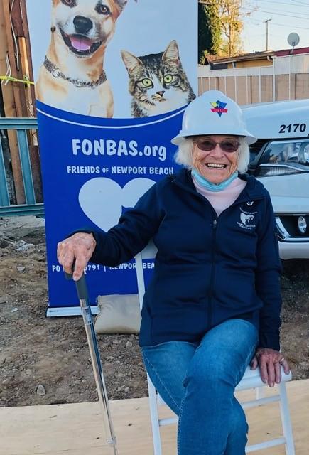 Friends of Newport Beach Animal Shelter Founding Member Evelyn Hart. (Courtesy of Friends of the Newport Beach Animal Shelter)