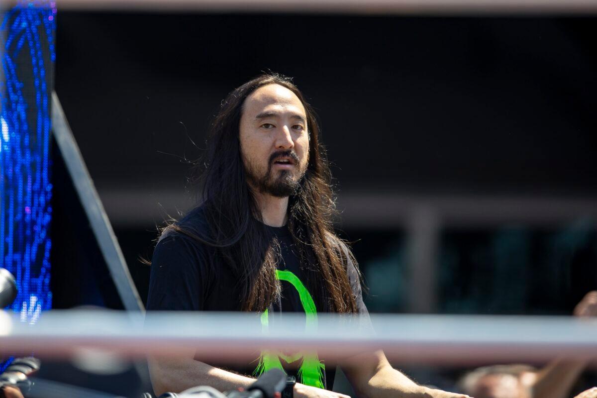 American DJ Steve Aoki before the running of the 106th Indianapolis 500 at Indianapolis Motor Speedway. (Mark J. Rebilas/USA TODAY Sports via Reuters)