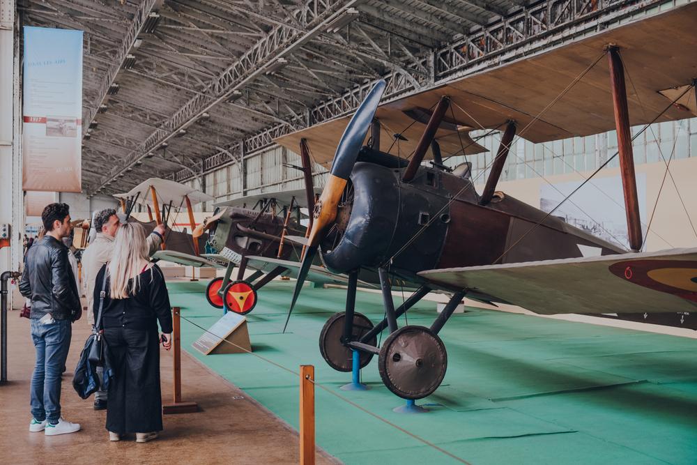 Visitors enjoying a close-up look at World War I Sopwith Camel aircraft. (Alena Veasey/Shutterstock)