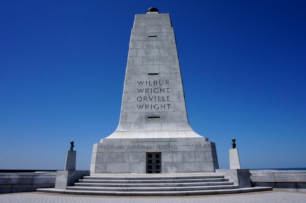 An aviation buff must-see is the Kill Devil Hills site where Orville Wright made man’s first powered flight. (Jiratchaya Panyayong/Shutterstock)