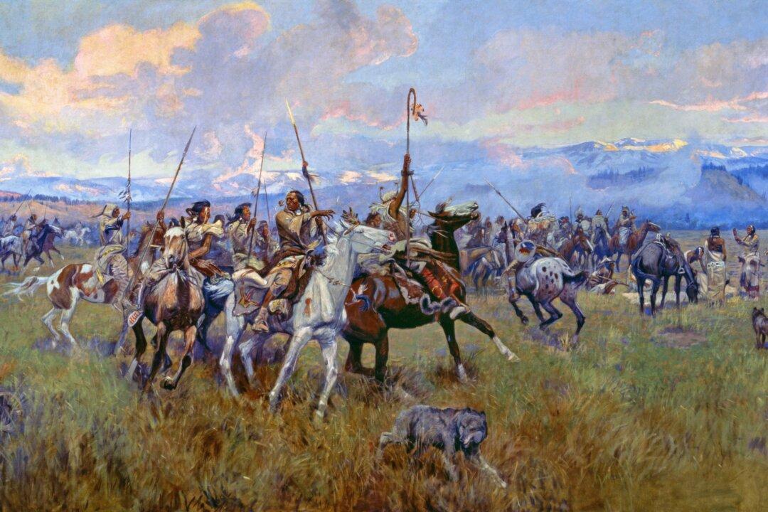 ‘Cowboy Artist’ Paints an Epic Event: ‘Lewis and Clark Meeting the Flathead Indians at Ross Hole’