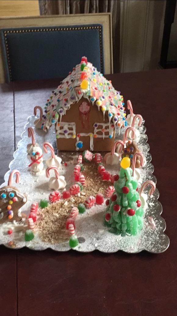 A candy lane and gingerbread house. (Courtesy of Jack Tortora)