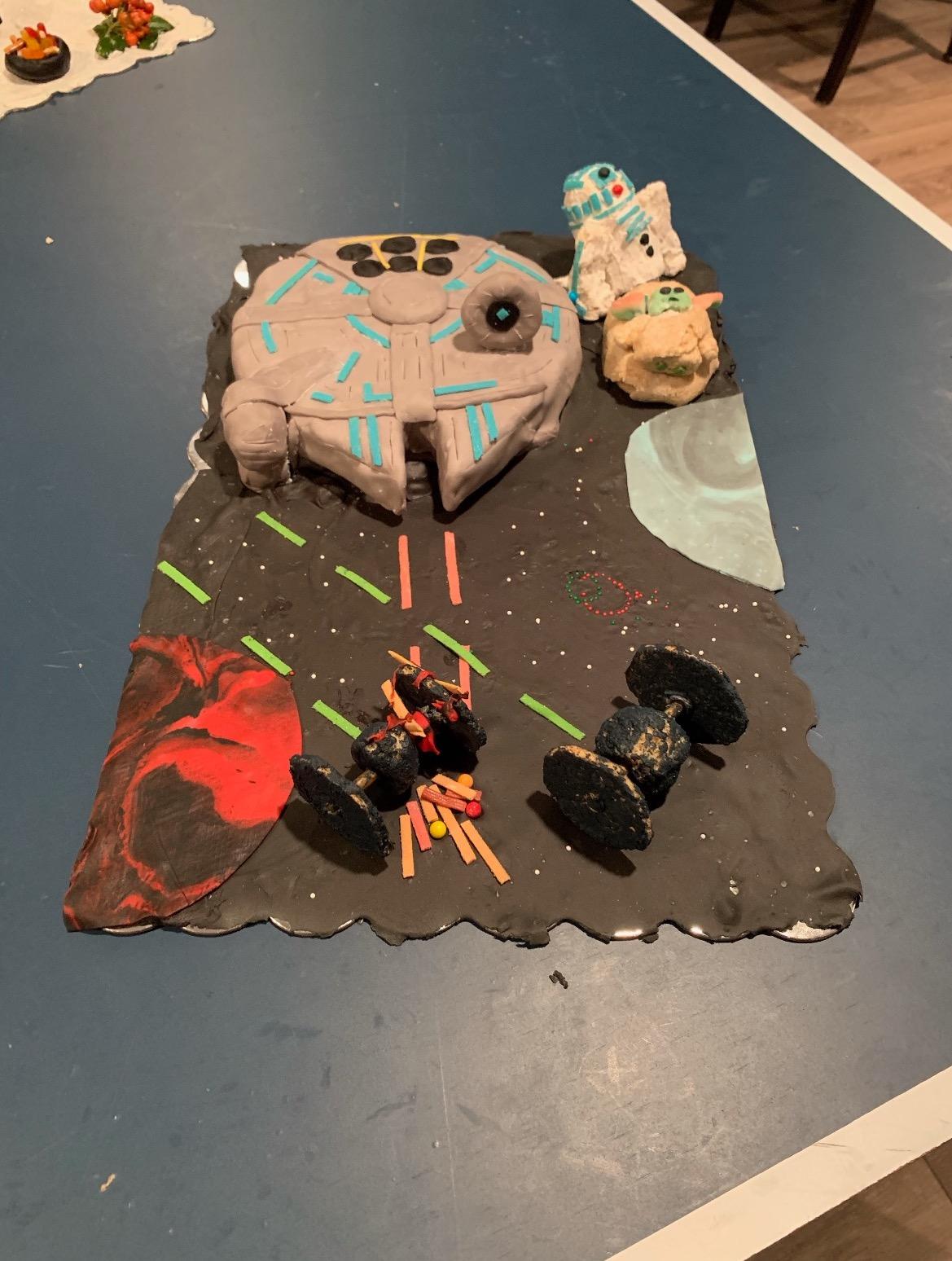 A Star Wars-themed Gingerbread house was created in 2019. (Courtesy of Jack Tortora)